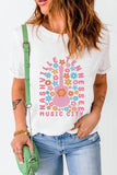 Graphic Round Neck Short Sleeve T-Shirt - Trendsi