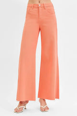 RISEN Full Size Tummy Control High Rise Wide Leg Palazzo Jeans Plus Size - Trendsi - Flyclothing LLC