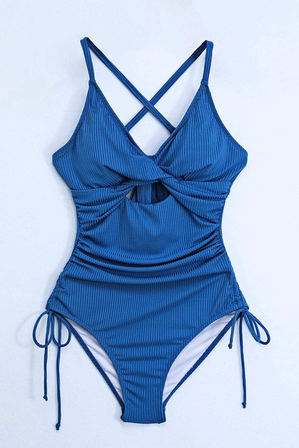 Cutout V-Neck Spaghetti Strap One-Piece Swimwear - Trendsi - Flyclothing LLC