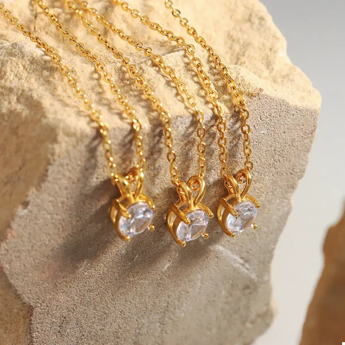 18K Gold-Plated Pendant Necklace - Trendsi - Flyclothing LLC