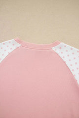 Polka Dot Cropped Sweatshirt and Wide-Leg Pants Set - Trendsi - Flyclothing LLC