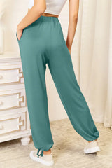 Basic Bae Full Size Soft Rayon Drawstring Waist Pants with Pockets - ShopBasicbae - Flyclothing LLC