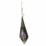 Abalone Diamond-Shaped Dangle Earrings - Artisana - Flyclothing LLC