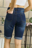 ADORA Distressed Denim Shorts with Pockets - Trendsi - Flyclothing LLC