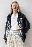 Skeleton Zip Up Drawstring Hoodie - Trendsi - Flyclothing LLC