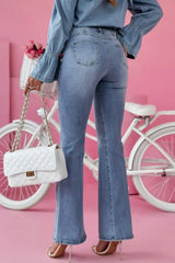 Bootcut Jeans with Pockets - Trendsi - Flyclothing LLC