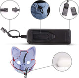Demon LED Mask Slayers Costume Props Japanese Anime Plastic Fox Face Cosplay Glowing Masks for Adult Masquerade - SHOMICOBOUTIQUE - Flyclothing LLC