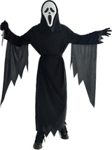 Scary Horror GhostFace Mask with Bloody Toy Knife Halloween Scream Cosplay Costume - SHOMICOBOUTIQUE - Flyclothing LLC