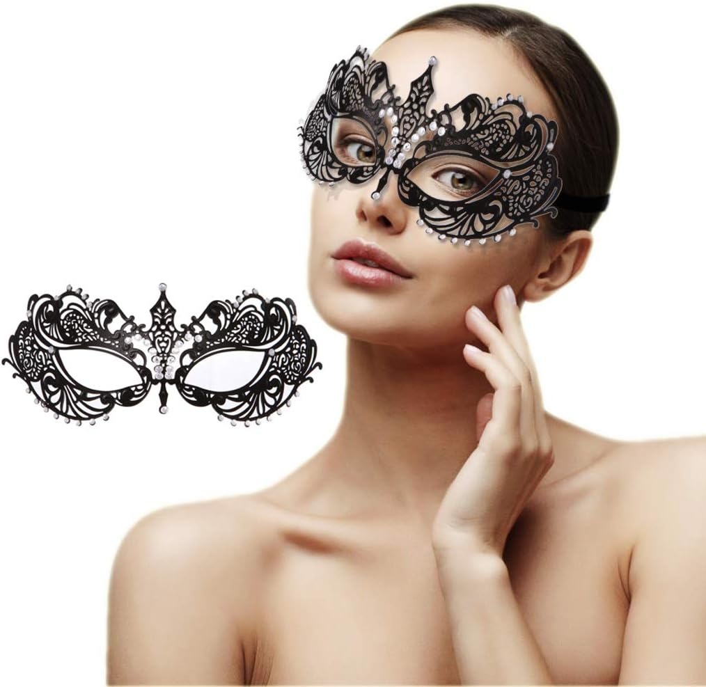 Mask for Women Venetian Metal Party For Carnival Halloween Costume Cosplay - SHOMICOBOUTIQUE - Flyclothing LLC