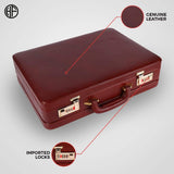 Expandable Office Suitcase Briefcase - Classy Leather Bags - Flyclothing LLC