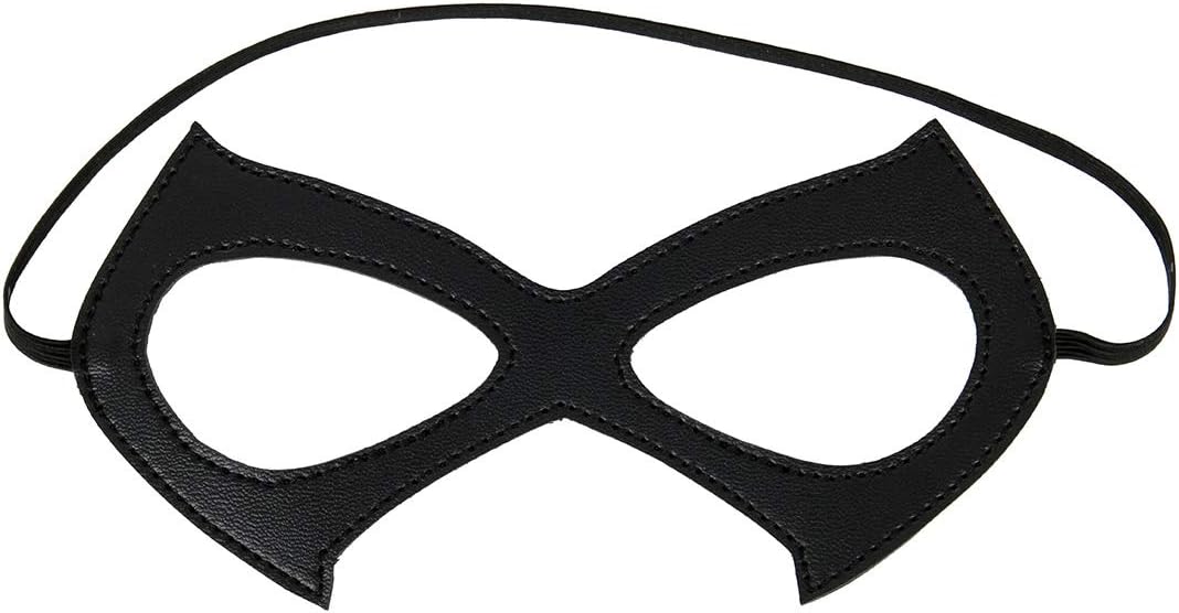 Luxury Black Red Leather Half Cat Eye Costume Mask Halloween Cosplay Fancy Dress Make Up Masquerade Party Props - SHOMICOBOUTIQUE - Flyclothing LLC