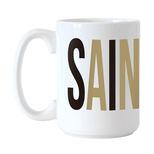 New Orleans Saints 15oz Overtime Sublimated Mug - Logo Brands - Flyclothing LLC