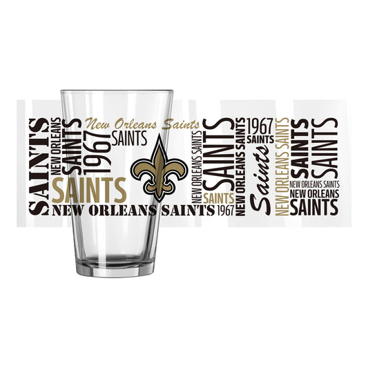 New Orleans Saints 16oz Spirit Pint Glass