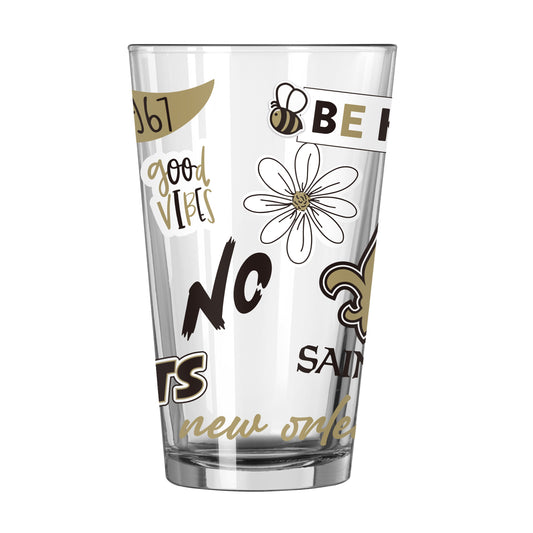 New Orleans Saints 16oz Native Pint Glass