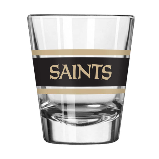 New Orleans Saints 2oz Stripe Shot Glass - Logo Brands - Flyclothing LLC