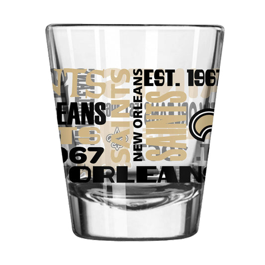 New Orleans Saints 2oz Spirit Shot Glass - Logo Brands - Flyclothing LLC