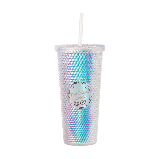 New Orleans Saints 24oz Playmaker Iridescent Stud Tumbler