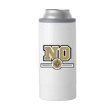 New Orleans Saints Letterman 12 oz Slim Can Coolie - Logo Brands - Flyclothing LLC