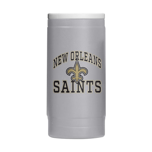 New Orleans Saints 12oz Athletic Powdercoat SlimCan Coolie - Logo Brands - Flyclothing LLC