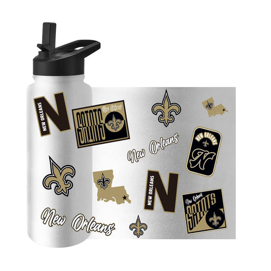 New Orleans Saints Dreamweave 34oz Quencher Bottle - Logo Brands - Flyclothing LLC