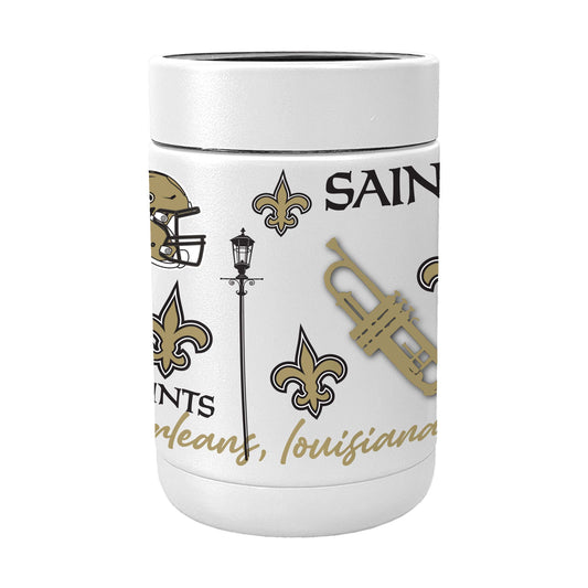 New Orleans Saints Powder Native Coat Coolie - Logo Brands - Flyclothing LLC