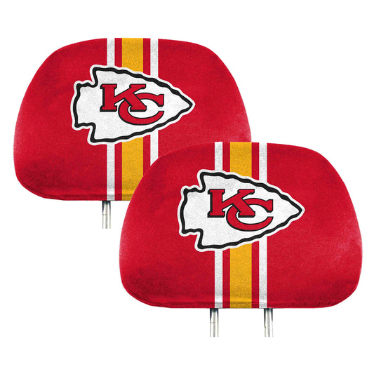Kansas City Chiefs Printed Head Rest Cover Set - 2 Pieces - Kansas City Chiefs