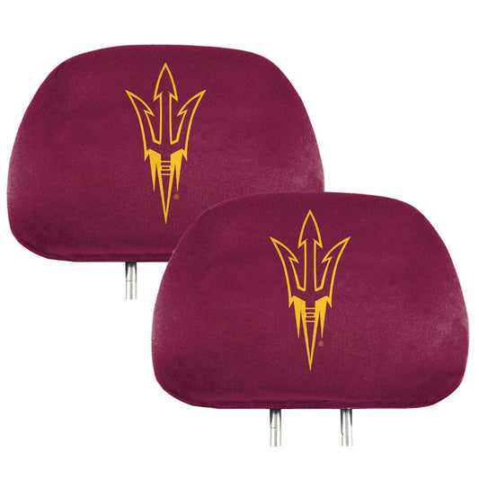 Arizona State Sun Devils Printed Head Rest Cover Set - 2 Pieces - Arizona State