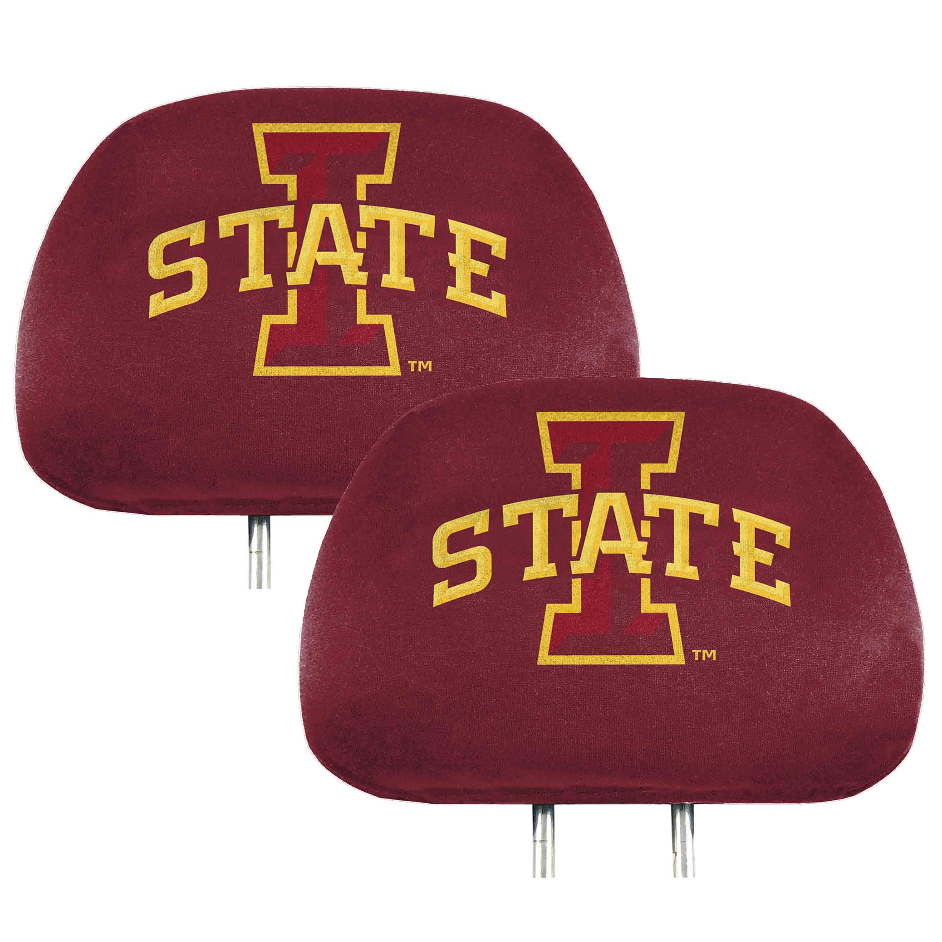 Iowa State Cyclones Printed Head Rest Cover Set - 2 Pieces - Iowa State