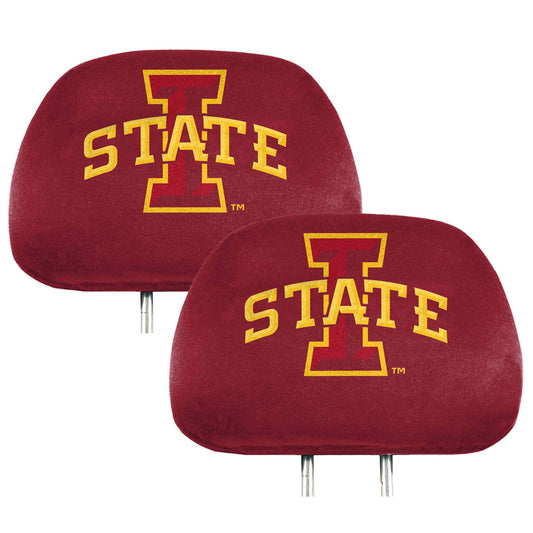 Iowa State Cyclones Printed Head Rest Cover Set - 2 Pieces - Iowa State