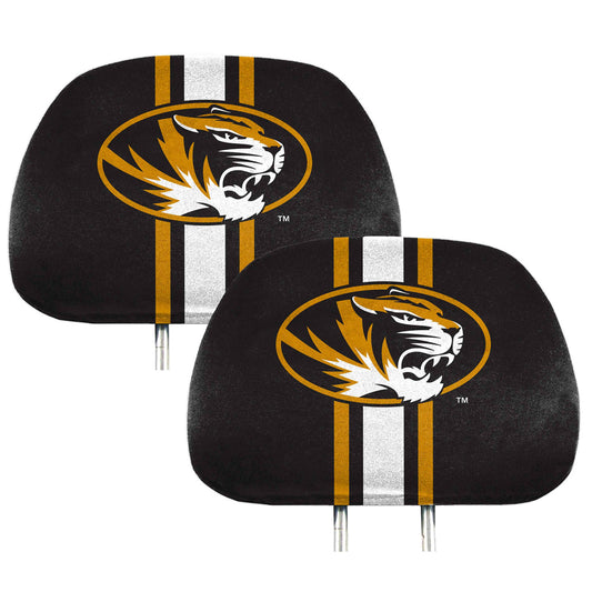 Missouri Tigers Printed Head Rest Cover Set - 2 Pieces - Missouri