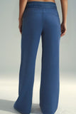 Drawstring Elastic Waist Straight Leg Pants - Trendsi