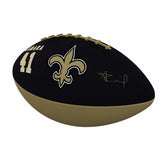 New Orleans Saints Alvin Kamara Junior Size Rubber Football - Logo Brands - Flyclothing LLC