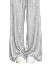 Sequin Wide-Leg Pants - Trendsi - Flyclothing LLC