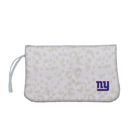 New York Giants Leopard Print Wristlet - Logo Brands - Flyclothing LLC