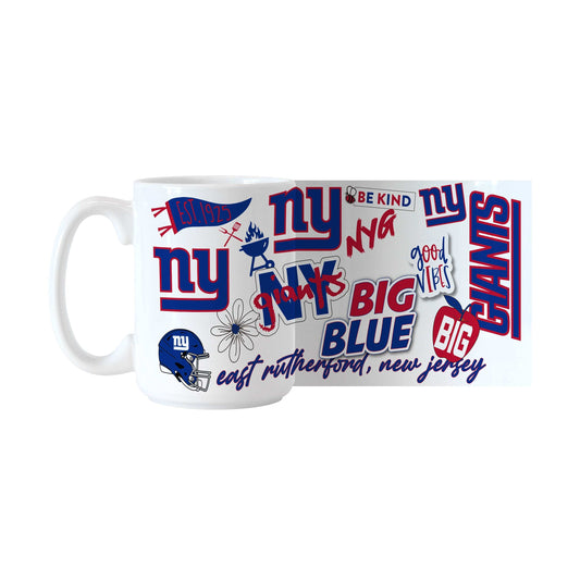 New York Giants 15oz Native Sublimated Mug - Logo Brands - Flyclothing LLC