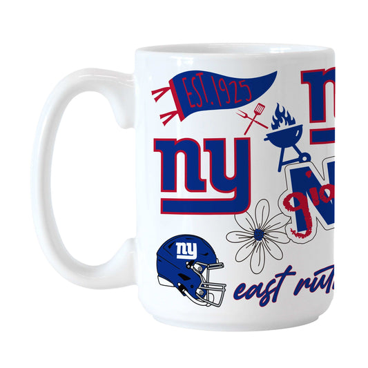 New York Giants 15oz Native Sublimated Mug - Logo Brands - Flyclothing LLC