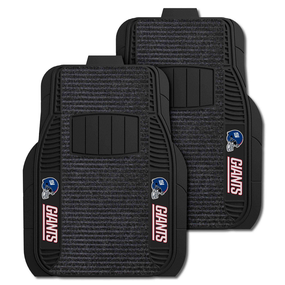 NFL - New York Giants 2-pc Deluxe Car Mat Set - Logo Brands - Flyclothing LLC