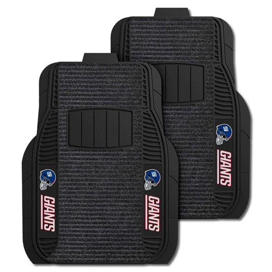 NFL - New York Giants 2-pc Deluxe Car Mat Set - Logo Brands - Flyclothing LLC