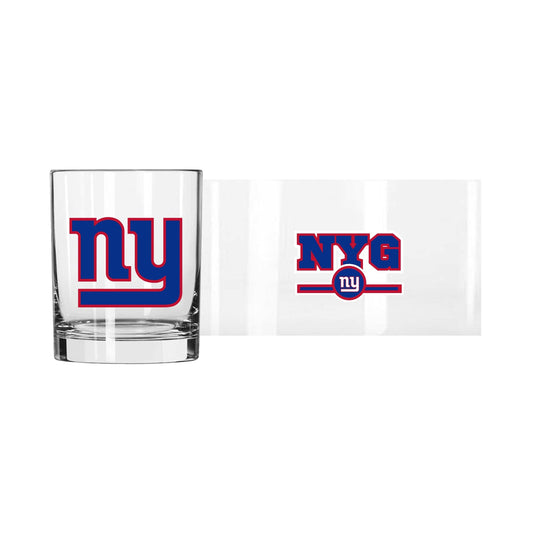 New York Giants 14oz Letterman Rocks Glass - Logo Brands - Flyclothing LLC