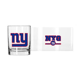 New York Giants 14oz Letterman Rocks Glass