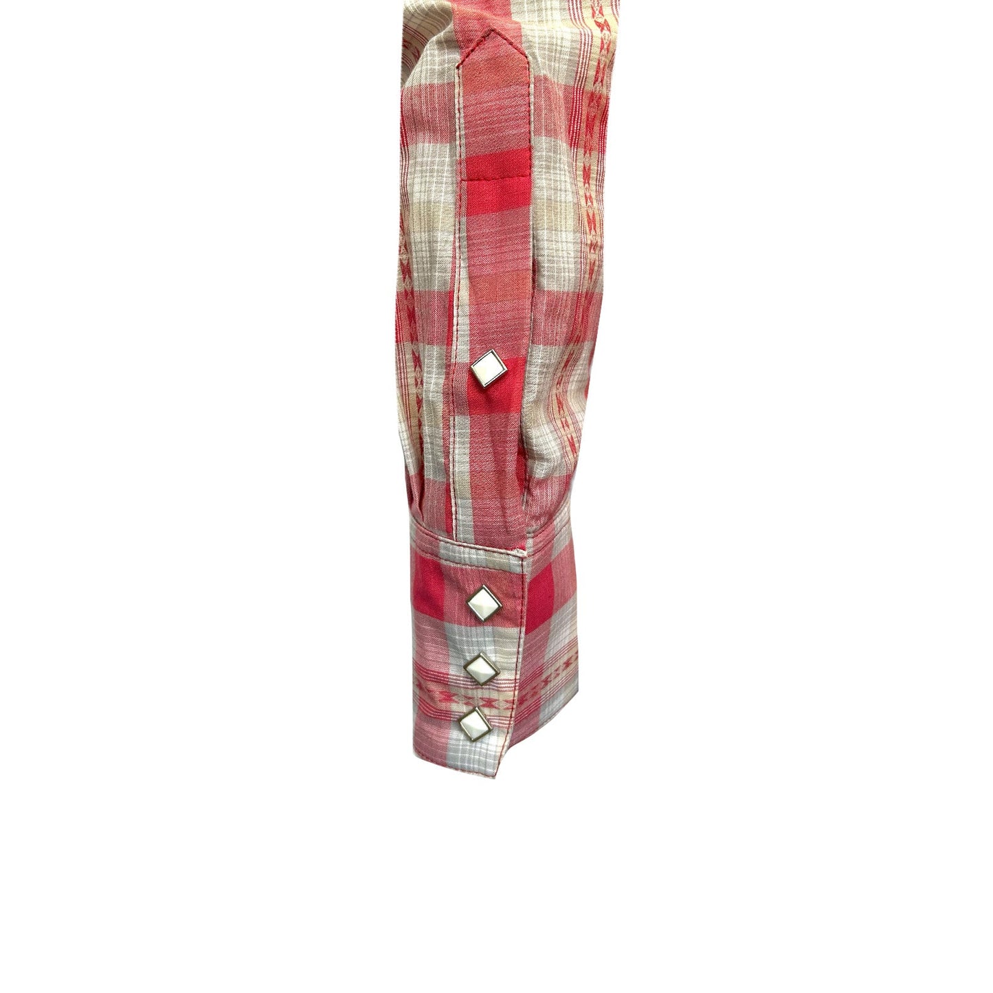 Rockmount Ranch Wear Men's Shadow Plaid Dobby Lurex Western Shirt in Red - Rockmount Clothing - Flyclothing LLC