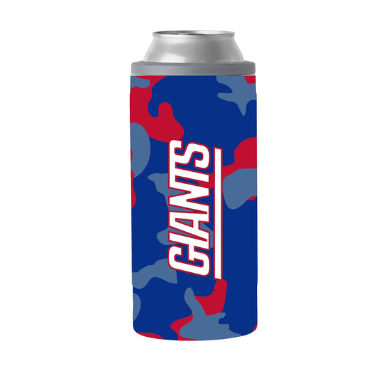 New York Giants Camo Swagger 12oz Slim Can Coolie - Logo Brands - Flyclothing LLC