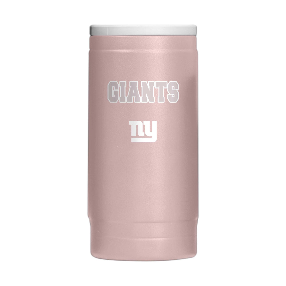 NY Giants Stencil Powder Coat Slim Can Coolie - Logo Brands - Flyclothing LLC