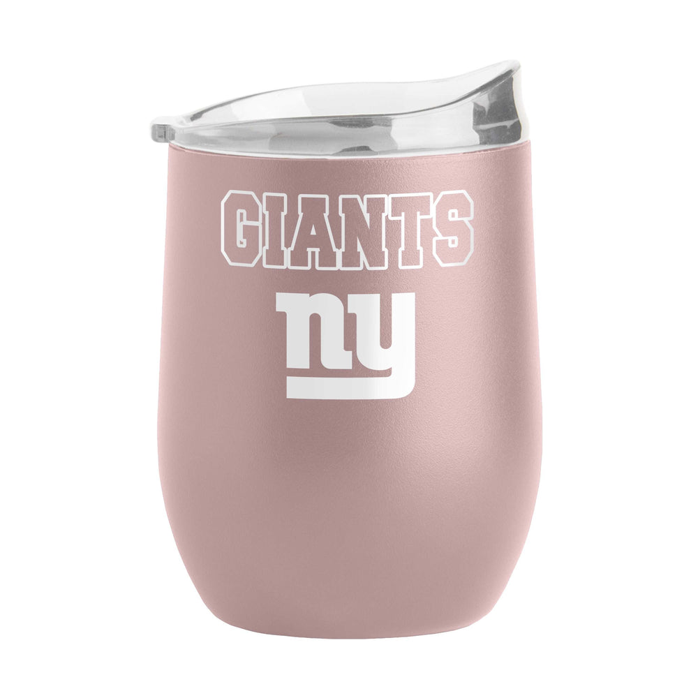 NY Giants 16oz Stencil Powder Coat Curved Beverage - Logo Brands - Flyclothing LLC