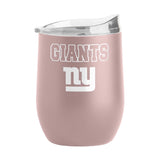 NY Giants 16oz Stencil Powder Coat Curved Beverage - Logo Brands - Flyclothing LLC