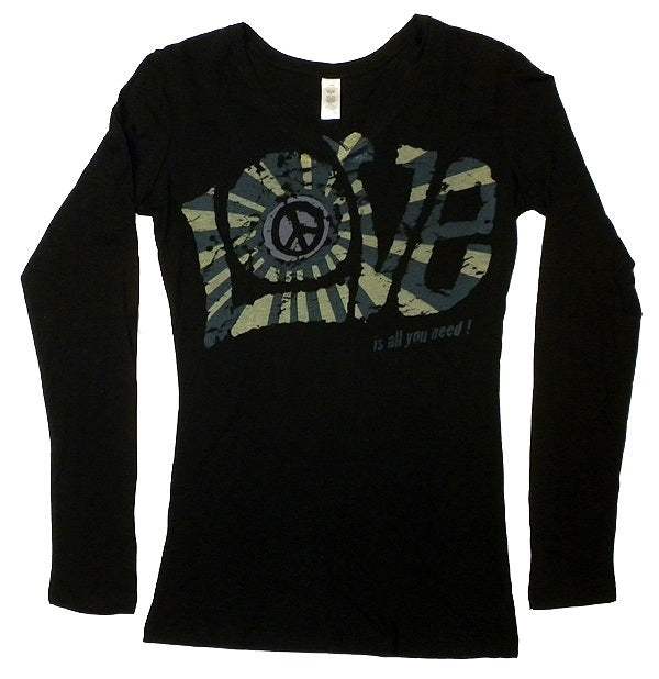 Love V-Neck Junior Cut Tee - Anonymous - Flyclothing LLC