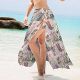 Baha Ranch Painted Cowgirl Beach Swim Coverup Skirt - Baha Ranch Western Wear - Flyclothing LLC