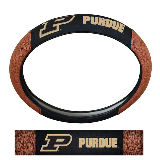 Purdue Boilermakers Football Grip Steering Wheel Cover 15" Diameter - Purdue