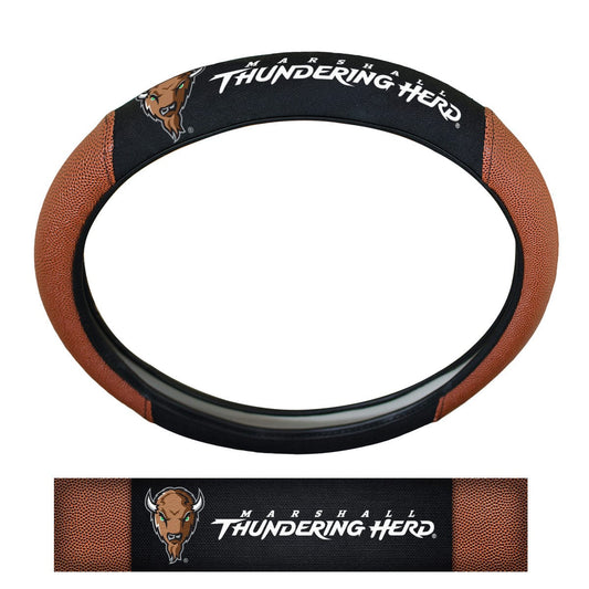 Marshall Thundering Herd Football Grip Steering Wheel Cover 15" Diameter - Marshall