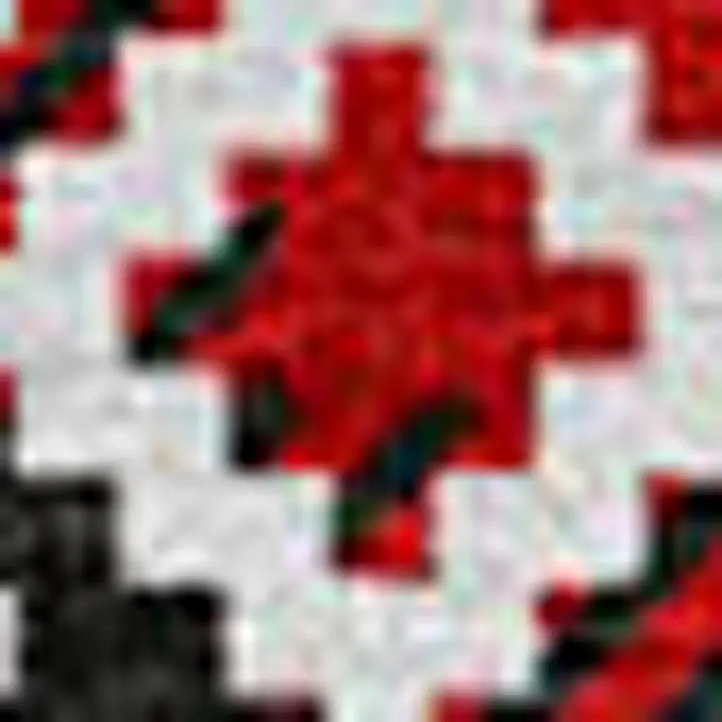 8' Red Black And Ivory Round Deer Washable Indoor Outdoor Area Rug - Homeroots - Flyclothing LLC